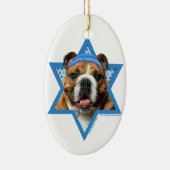 -ブルドッグハヌカーのダビデの星 セラミックオーナメント (右)