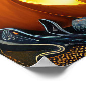 ブルドッグハロウィン不気味 ポスター (角)