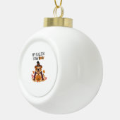 ブルドッグハロウィーンのコスチューム私のブルドッグは私のブーDo セラミックボールオーナメント (右)