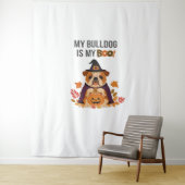 ブルドッグハロウィーンのコスチューム私のブルドッグは私のブーDo タペストリー (インサイチュ)