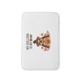 ブルドッグハロウィーンのコスチューム私のブルドッグは私のブーDo バスマット (正面縦)