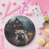 ブルドッグハロウィーン怖い ペーパープレート (パーティー)