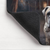 ブルドッグハロウィーン怖い マウスパッド (コーナー)