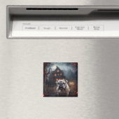 ブルドッグハロウィーン怖い マグネット (インサイチュ (食洗機))