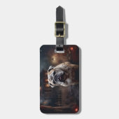 ブルドッグハロウィーン怖い ラゲッジタグ (正面縦)