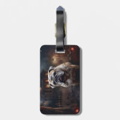 ブルドッグハロウィーン怖い ラゲッジタグ (裏面縦)