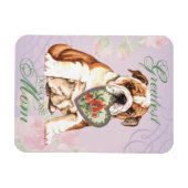 ブルドッグハートママ マグネット (横)