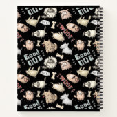 ブルドッグハートメガネと蝶ネクタイ手帳 ノートブック (裏面)