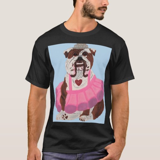 ブルドッグバレリーナ Tシャツ (正面)
