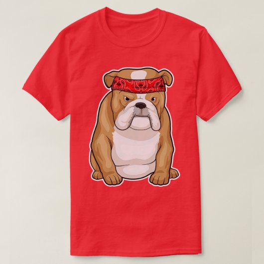 ブルドッグバンダナ Tシャツ (デザイン正面)