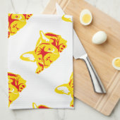 ブルドッグパターン キッチンタオル (四つ折り)