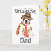 ブルドッグパパ カード (黄色い花)