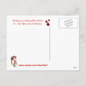 ブルドッグパピーそれを雪#2グリーティングポストカード シーズンポストカード (裏面)