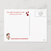 ブルドッグパピーそれを雪#2休日の挨拶 シーズンポストカード (裏面)