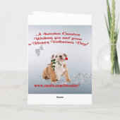 ブルドッグパピーカスタマイズItバレンタインデー シーズンカード (裏面)