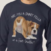 ブルドッグパピースフェラ頭が切れるファートスメラダーク スウェットシャツ