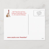 ブルドッグパピーハグ&キスとクリスマスの願い シーズンポストカード (裏面)