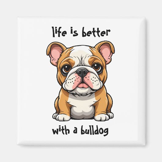 ブルドッグパピー マグネット (正面)