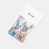 ブルドッグパーソナライズされたプフランスのパピー・ナプキンス (コーナー)