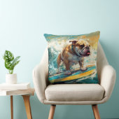 ブルドッグビーチ絵画サーフィン クッション (椅子)