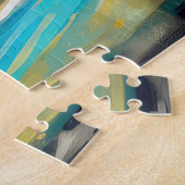 ブルドッグビーチ絵画サーフィン ジグソーパズル (側面)