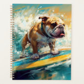 ブルドッグビーチ絵画サーフィン プランナー手帳 (正面)