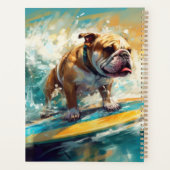 ブルドッグビーチ絵画サーフィン プランナー手帳 (裏面)