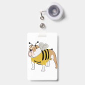 ブルドッグビー バッジ (正面（伸縮クリップ）)