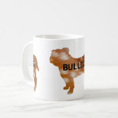 ブルドッグファ許可ネームサイロ コーヒーマグカップ (正面左)