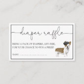 ブルドッグフランスのおむつ男女兼用ラッフルエンクロージャ エンクロージャーカード (正面)