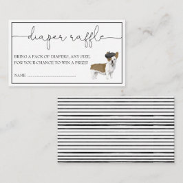 ブルドッグフランスのおむつ男女兼用ラッフルエンクロージャ エンクロージャーカード