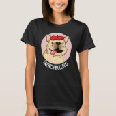ブルドッグフランスのおもしろい犬プンダークBG Tシャツ (正面)
