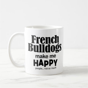 ブルドッグフランスのが私を幸せにする コーヒーマグカップ