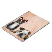 ブルドッグフランスのとイギリスのブルドッグ ノートブック (左側)