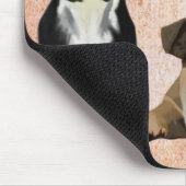 ブルドッグフランスのとイギリスのブルドッグ マウスパッド (コーナー)