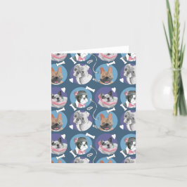 ブルドッグフランスのとボクサーのおもしろい シーズンカード