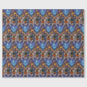 ブルドッグフランスののトリックまたは治療ハロウィーンの衣装 ラッピングペーパー (フラット)