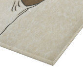 ブルドッグフランスののプロフィール カッティングボード (角)