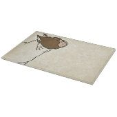 ブルドッグフランスののプロフィール カッティングボード (角)