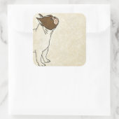 ブルドッグフランスののプロフィール スクエアシール (バッグ)