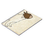 ブルドッグフランスののプロフィール ノートブック (左側)