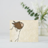 ブルドッグフランスののプロフィール ポストカード (スタンド正面)