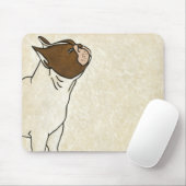 ブルドッグフランスののプロフィール マウスパッド (マウス)