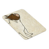 ブルドッグフランスののプロフィール マグネット (右側)