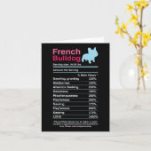 ブルドッグフランスのの原料リスト カード (黄色い花)