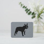 ブルドッグフランスのの名刺 名刺 (スタンド正面)