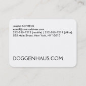 ブルドッグフランスのの名刺 名刺 (裏面)