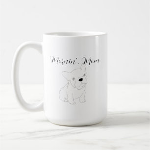 ブルドッグフランスのの子犬の漫画 コーヒーマグカップ