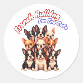 ブルドッグフランスのの子犬の犬のオーナーフランス ラウンドシール