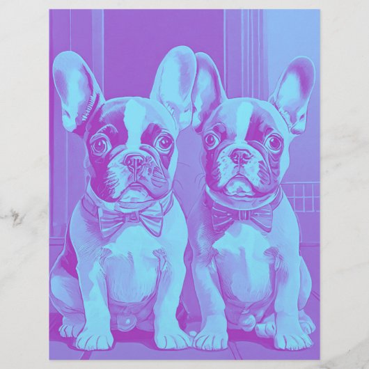 ブルドッグフランスのの子犬を引き裂く チラシ (裏面)